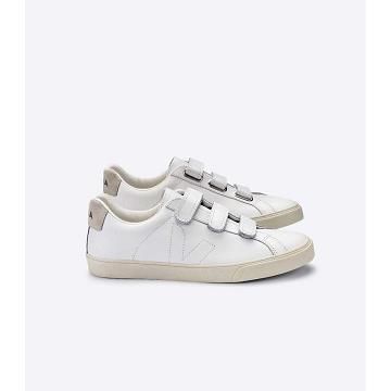 Zapatillas Veja 3-LOCK LEATHER Mujer Blancas | España 613BEX
